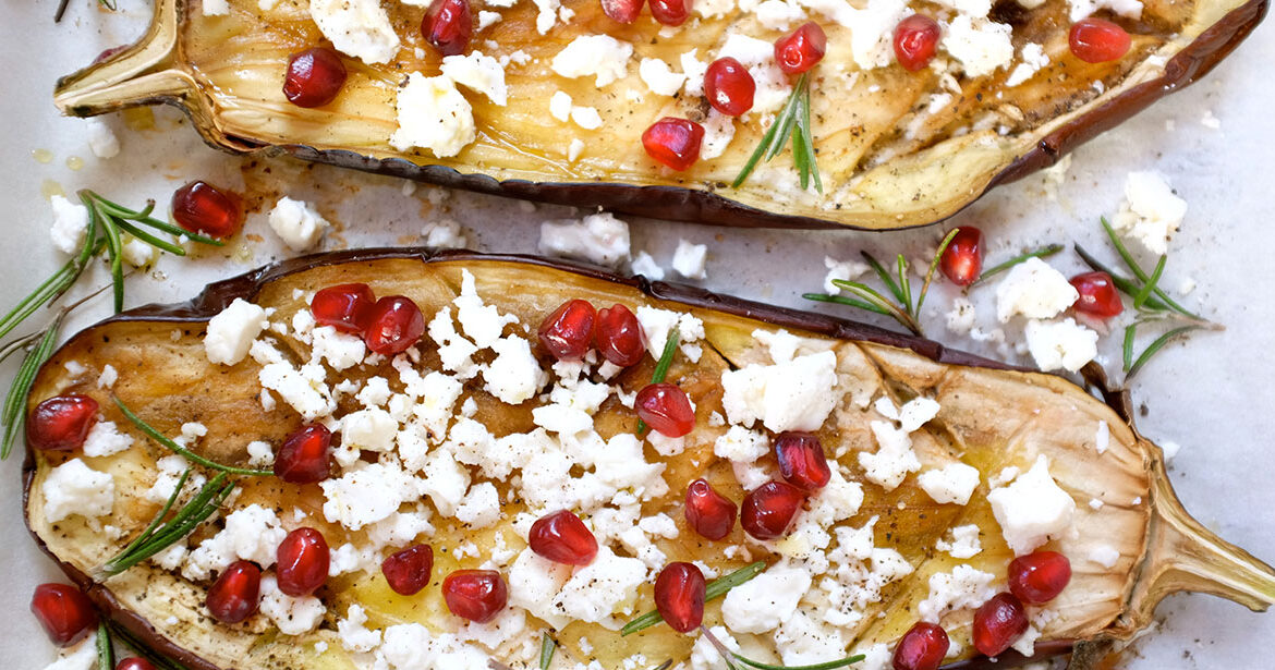 MELANZANE AL FORNO CON FETA ZORBAS