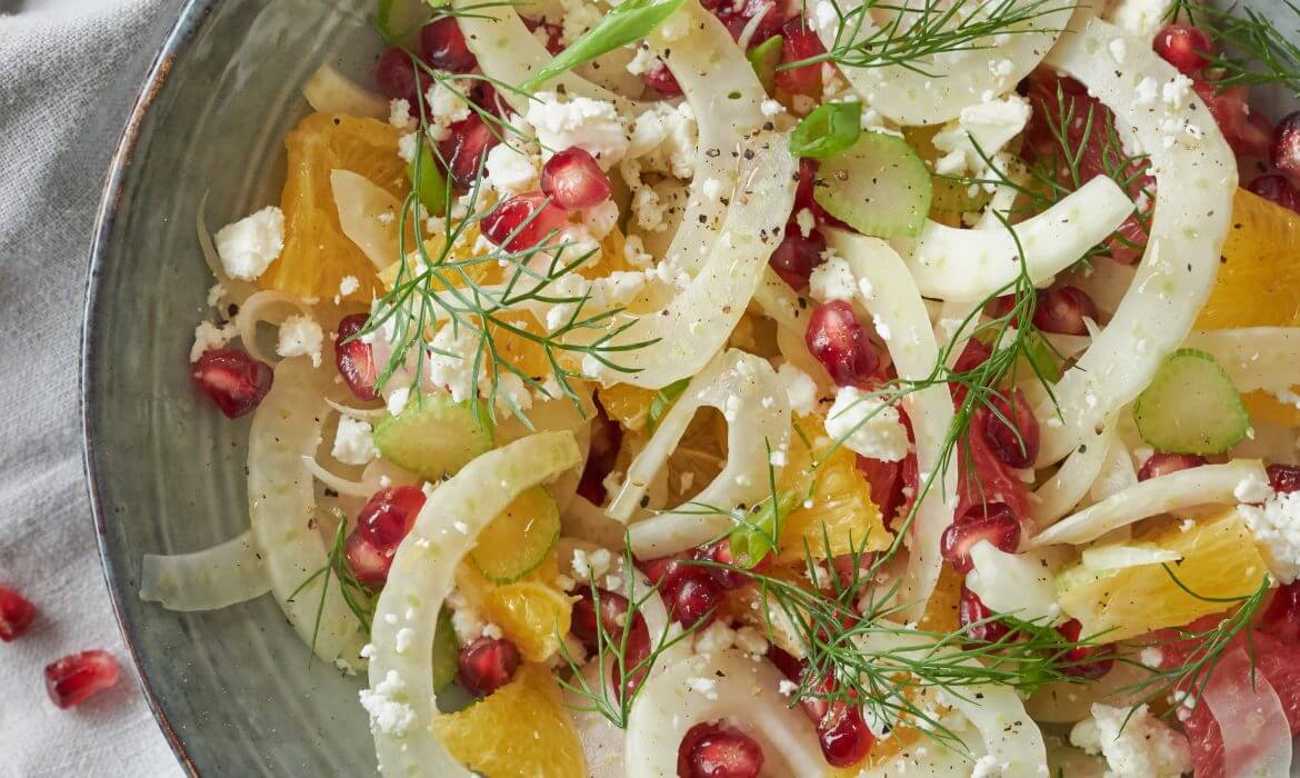 INSALATA INVERNALE CON ARANCE, FINOCCHIO E FETA ZORBAS