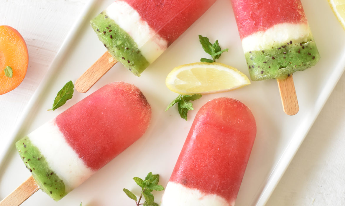 GHIACCIOLO GOLOSO CON YOGURT GRECO, COCOMERO E KIWI