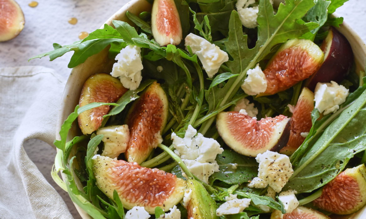 INSALATA DI FETA E FICHI CARAMELLATI