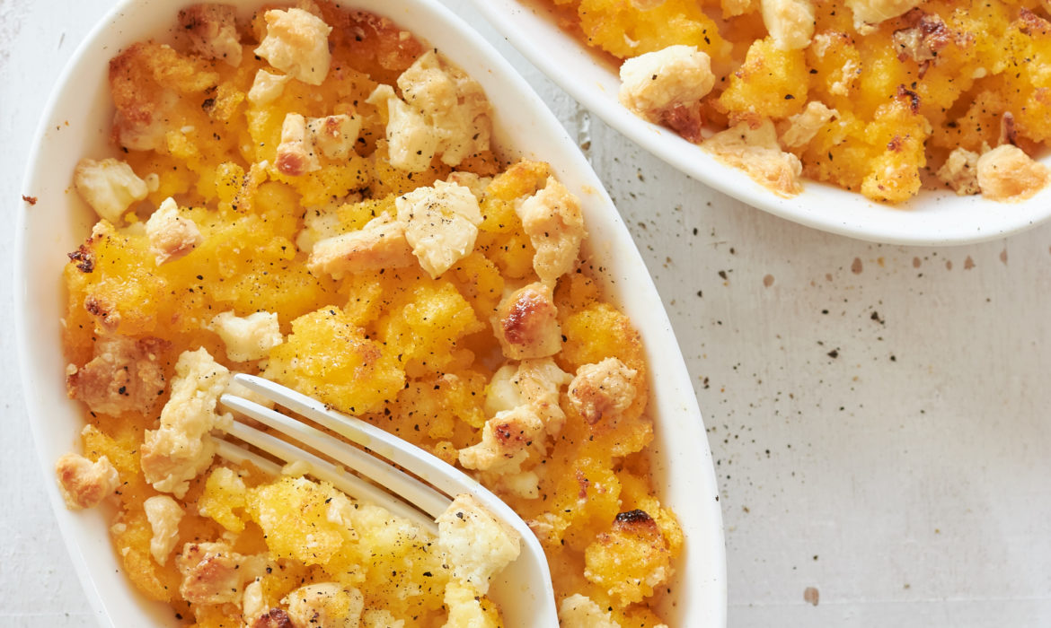 POLENTA GRATINATA AL FORNO CON FETA