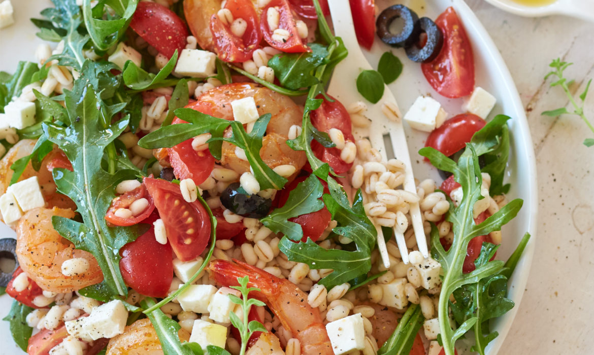 INSALATA PRIMAVERILE CON ORZO E FETA ZORBAS