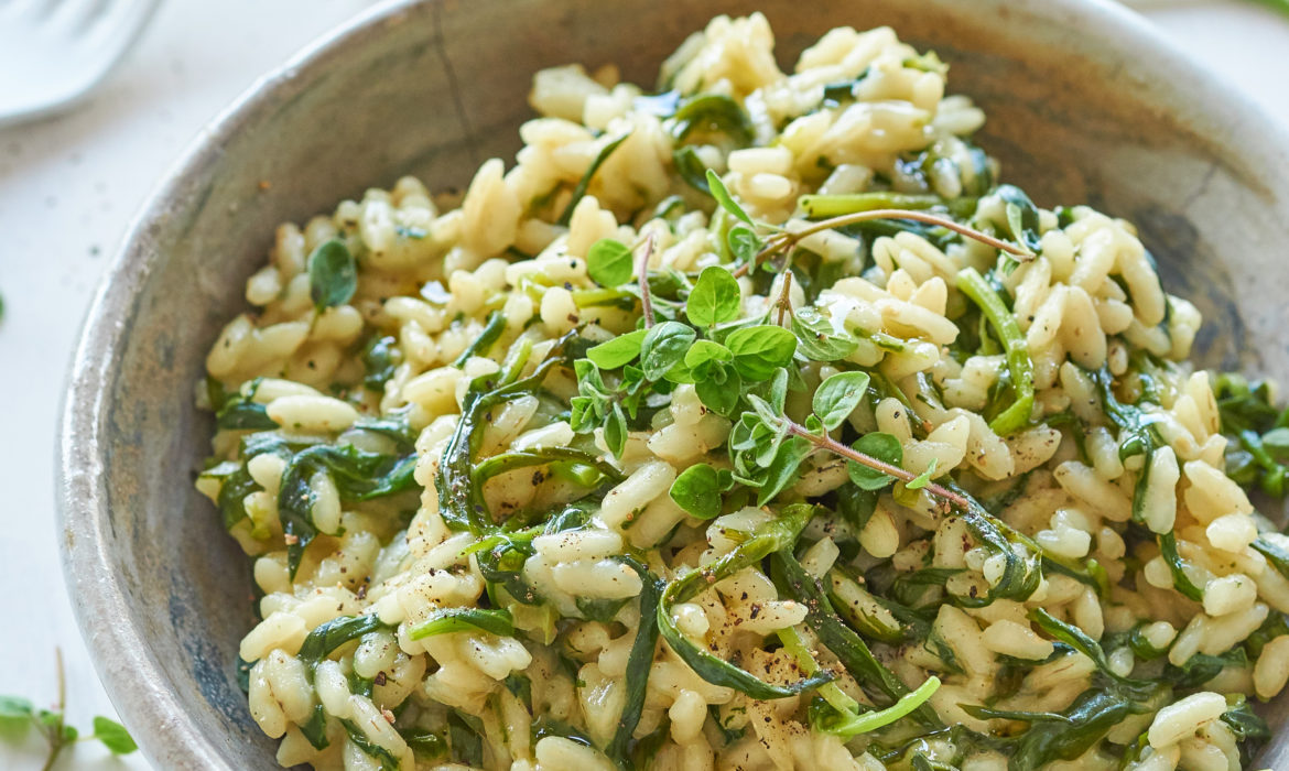RISOTTO CON STRIDOLI E FETA ZORBAS