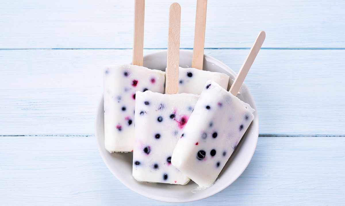 un esempio dei nostri ghiaccioli allo yogurt greco