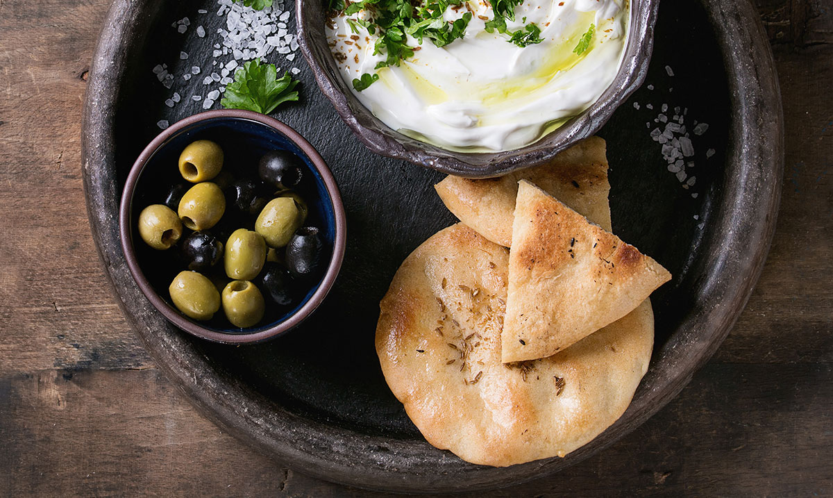 pita con tzatziki