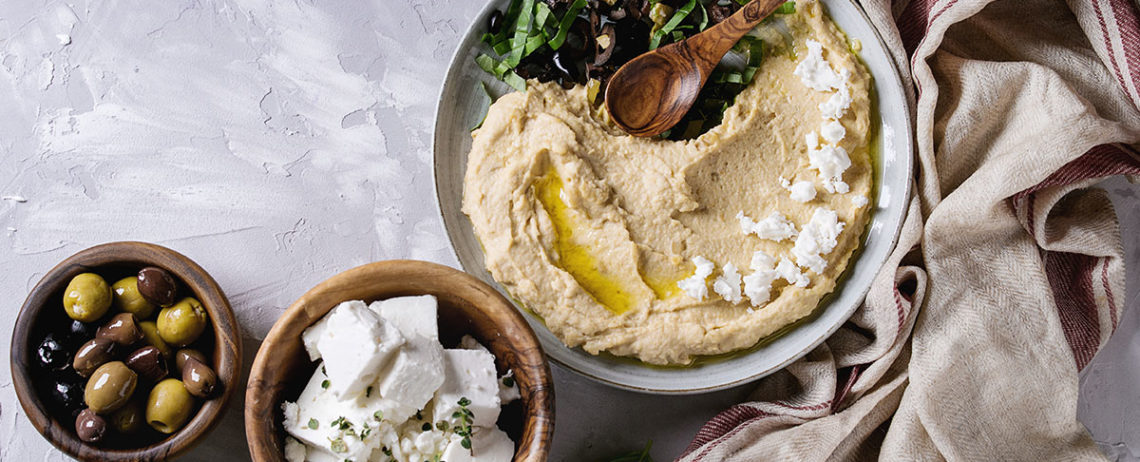 Feta e Hummus, due specialità che stanno benissimo insieme