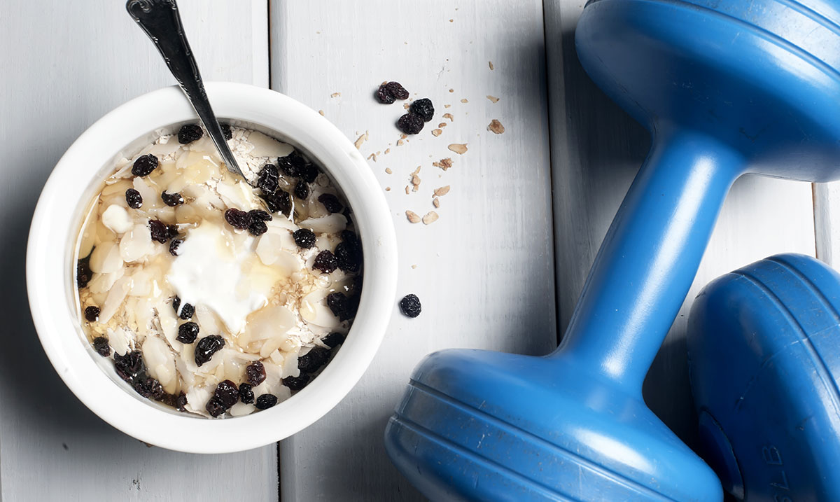 pre e post workout con lo yogurt greco
