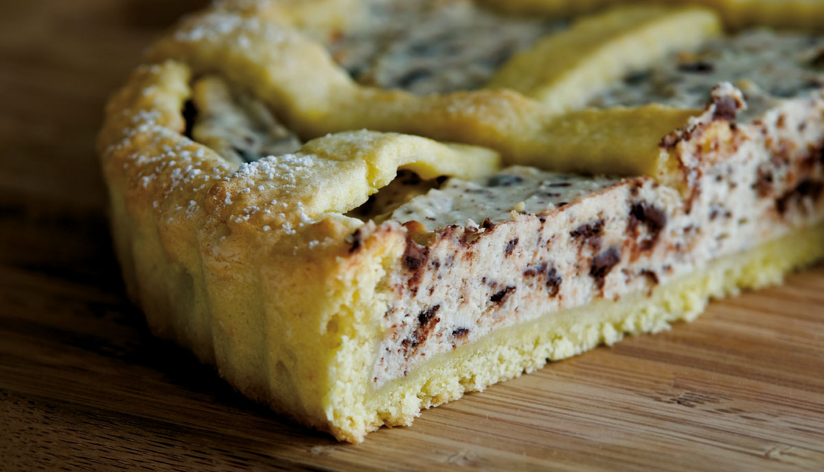 cheesecake con cioccolato delle uova di pasqua