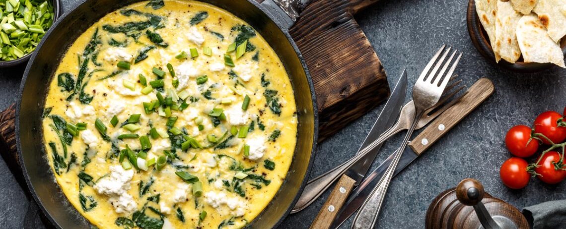 Frittata: le 4 migliori ricette per prepararla con la feta.