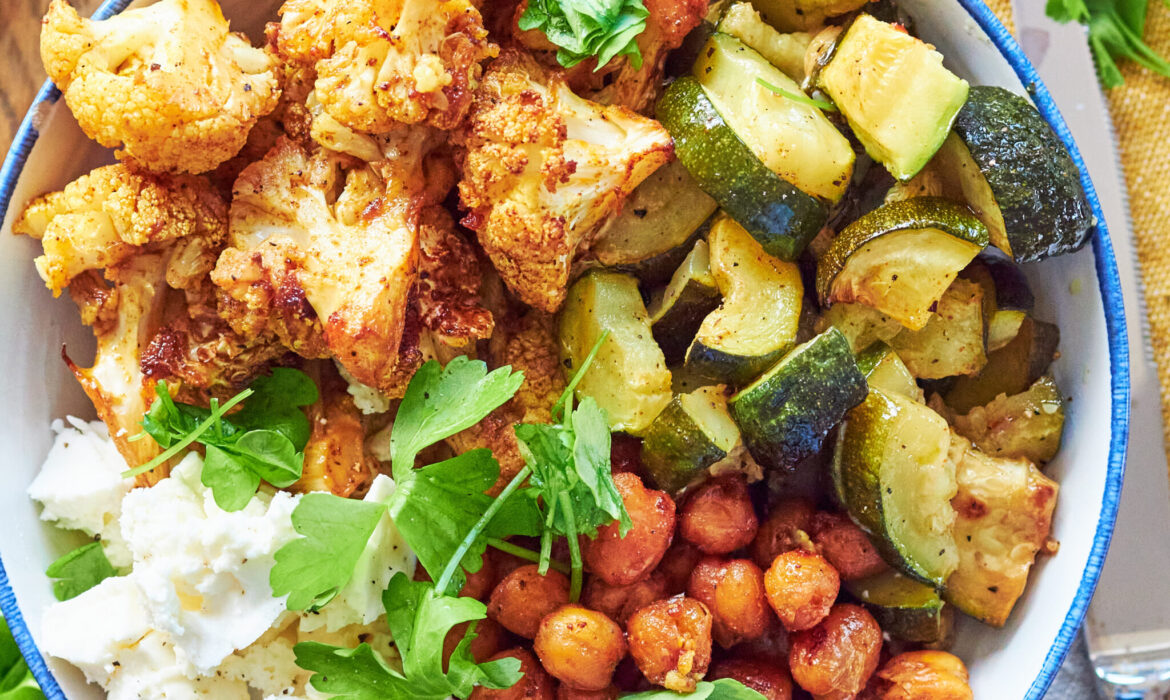 Bowl con verdure al forno e Feta Zorbas