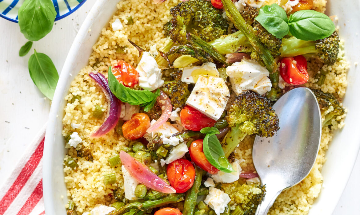 Cous cous con verdure al forno e Feta Zorbas